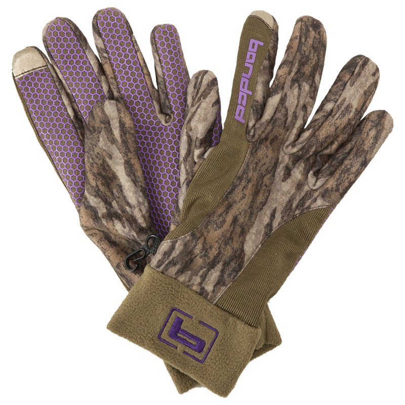 Banded Womens Fleece Gloves in Mossy Oak Bottomland Color